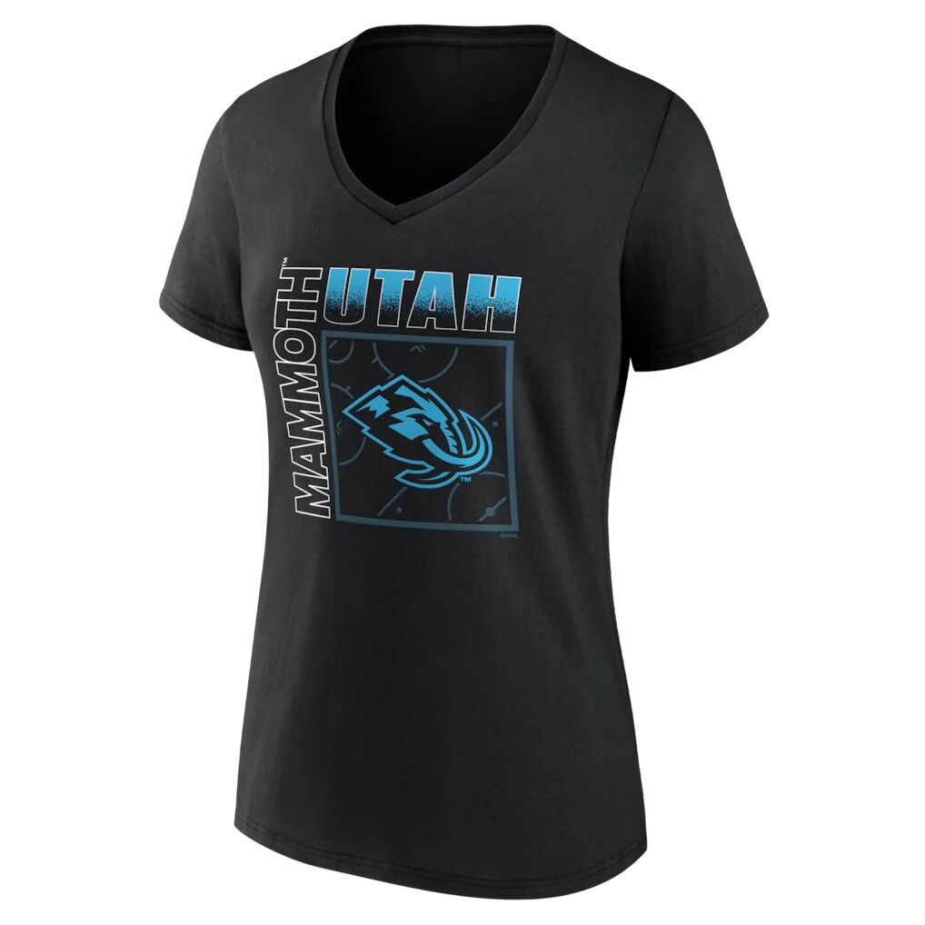 Utah Mammoth Women's Home Ice Pop Personalized Name & Number V-Neck T-Shirt