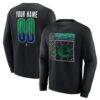 Vancouver Canucks Home Ice Pop Personalized Name & Number Sweatshirt - Black - Front View
