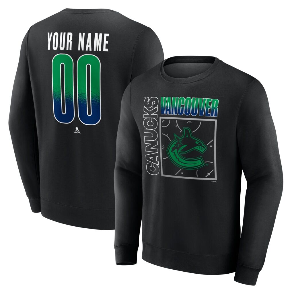 Vancouver Canucks  Home Ice Pop Personalized Name & Number Sweatshirt