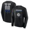 Winnipeg Jets Home Ice Pop Personalized Name & Number Sweatshirt - Black - Front View