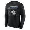 Winnipeg Jets Home Ice Pop Personalized Name & Number Sweatshirt - Black - Side View