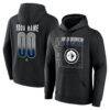 Winnipeg Jets Home Ice Pop Personalized Name & Number Hoodie - Black - Front View