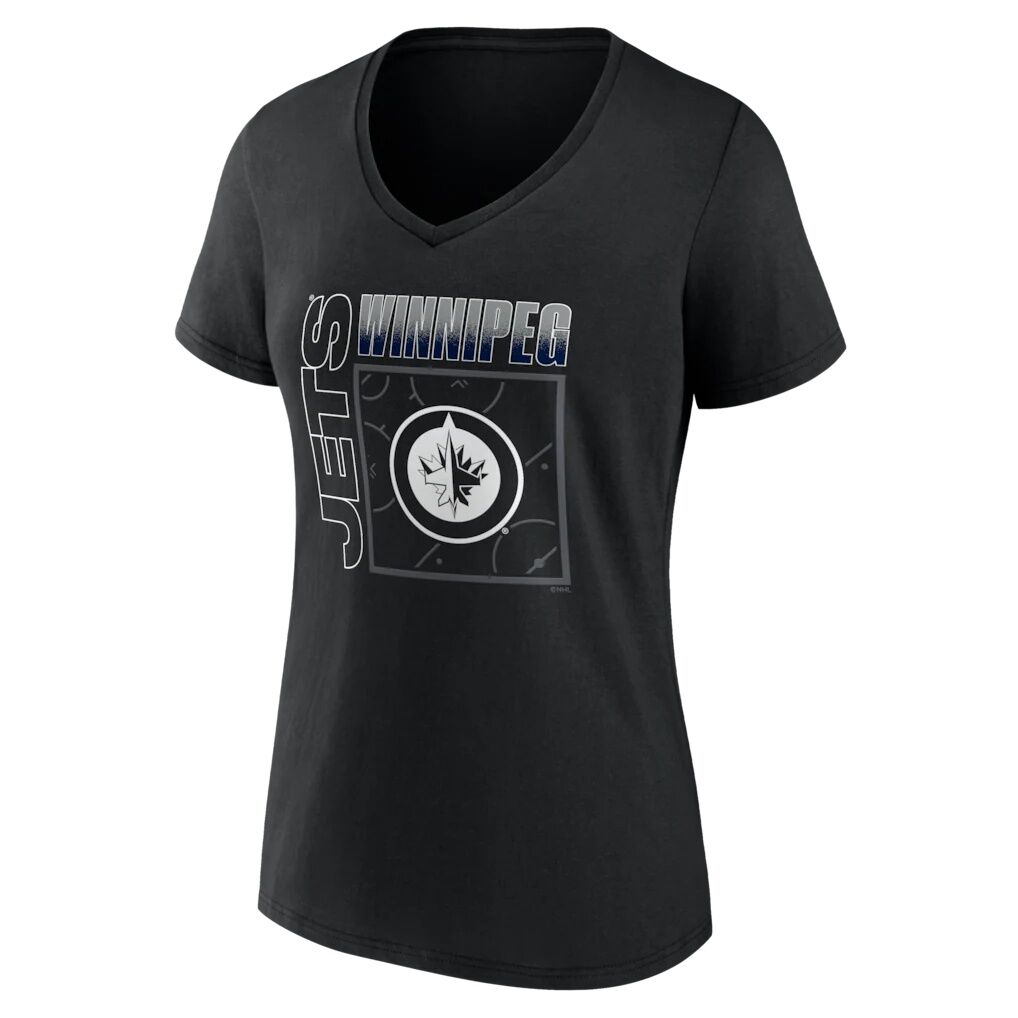 Winnipeg Jets Women's Home Ice Pop Personalized Name & Number V-Neck T-Shirt