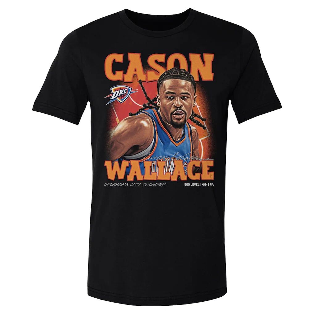 Cason Wallace Oklahoma City Thunder 500 Level Airbrush Player T-Shirt