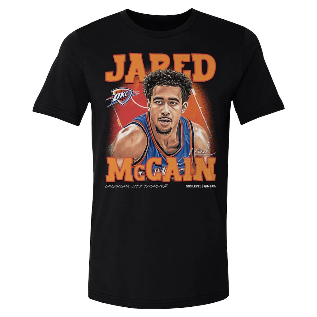 Jared McCain Oklahoma City Thunder 500 Level Airbrush Player T-Shirt