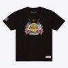 Los Angeles Lakers Mitchell & Ness Allegiance T-Shirt - Black - Front View