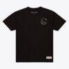 Golden State Warriors Mitchell & Ness Airbrush T-Shirt - Black - Front View