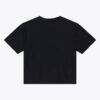San Francisco 49ers Mitchell & Ness Women's Core Essentials Micro Logo Boxy Crop T-Shirt - Black - Side View