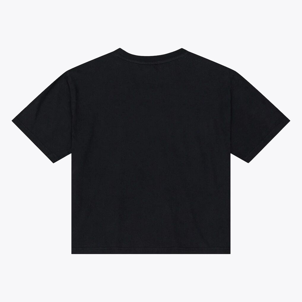 San Francisco 49ers Mitchell & Ness Women's Core Essentials Micro Logo Boxy Crop T-Shirt
