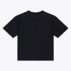 Seattle Seahawks Mitchell & Ness Women's Core Essentials Micro Logo Boxy Crop T-Shirt - Black - Side View