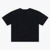 Las Vegas Raiders Mitchell & Ness Women's Core Essentials Micro Logo Boxy Crop T-Shirt - Black - Side View