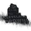 Cleveland Browns Mitchell & Ness Women's Sweatshirt - Black - Detail View
