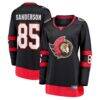 Jake Sanderson Ottawa Senators Fashion7 Women's Home Breakaway Jersey - Black - Front View
