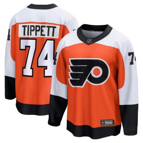 Owen Tippett Philadelphia Flyers Fashion7 Home Breakaway Jersey - Orange - Front View