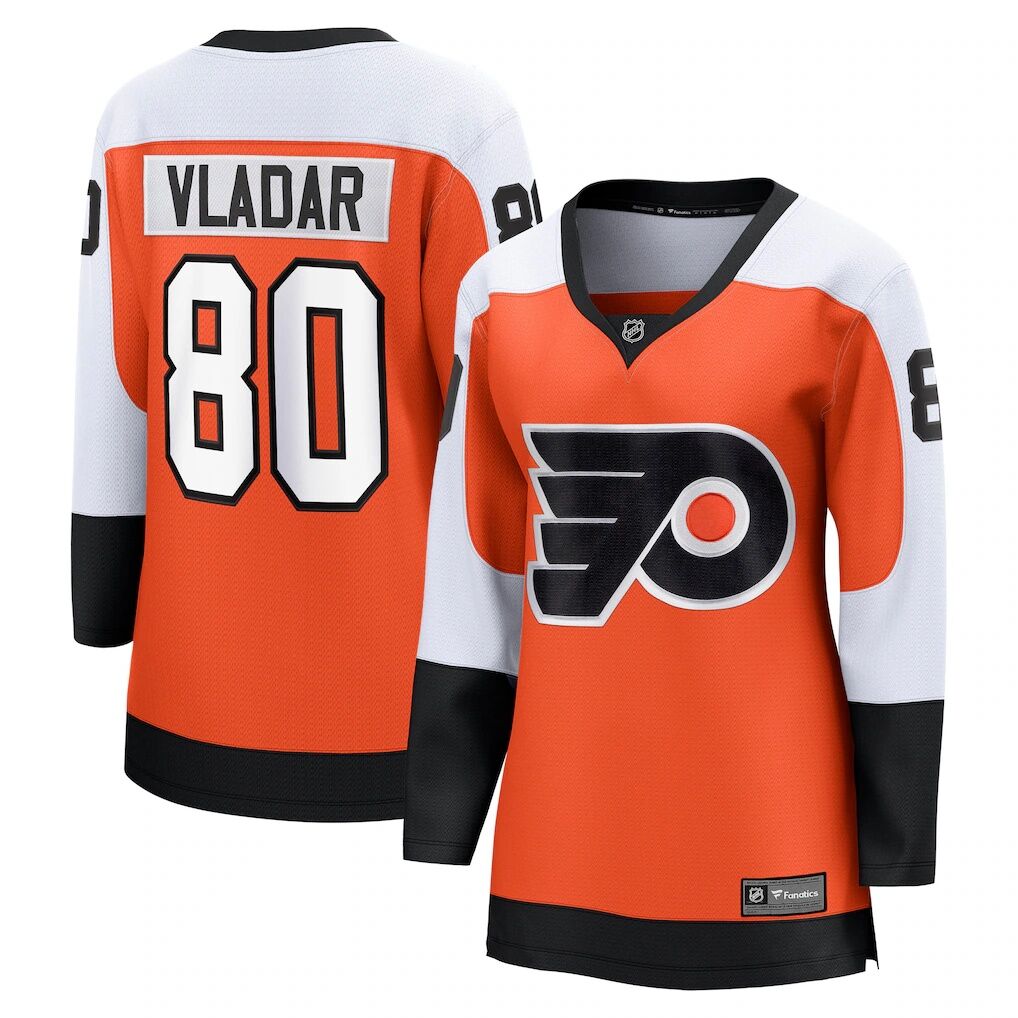 Dan Vladar Philadelphia Flyers Fashion7 Women's Home Breakaway Jersey