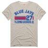 Vladimir Guerrero Jr. Toronto Blue Jays Homage Signature Name & Number Tri-Blend T-Shirt - - Front View