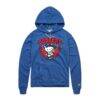 Hello Kitty x Los Angeles Dodgers Homage Women's Throw Burst Tri-Blend Hoodie - - Front View