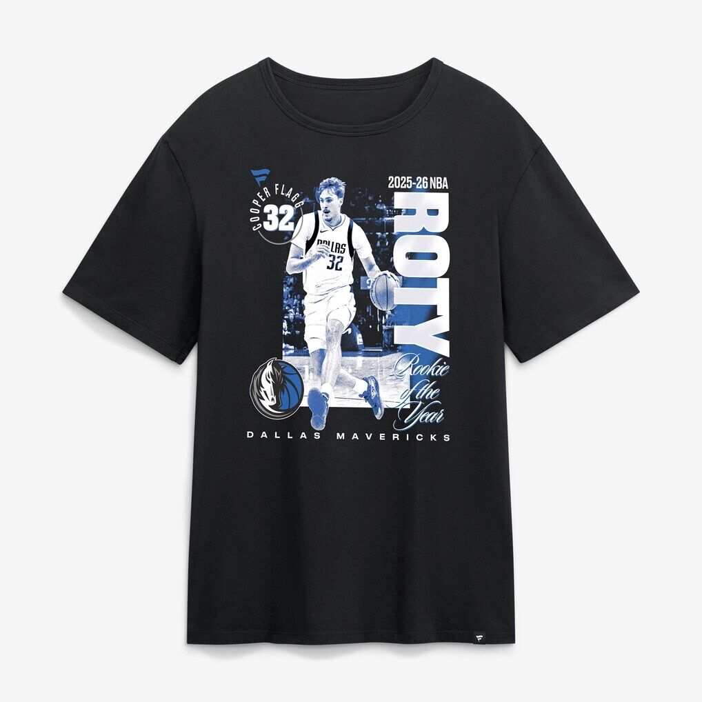 Cooper Flagg Dallas Mavericks 2025-26 NBA Rookie of the Year Legacy T-Shirt