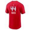 Kiki Iriafen Washington Mystics Nike Name & Number T-Shirt - Red - Detail View