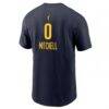 Kelsey Mitchell Indiana Fever Nike Name & Number T-Shirt - Navy - Detail View