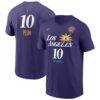 Kelsey Plum Los Angeles Sparks Nike Name & Number T-Shirt - Purple - Front View