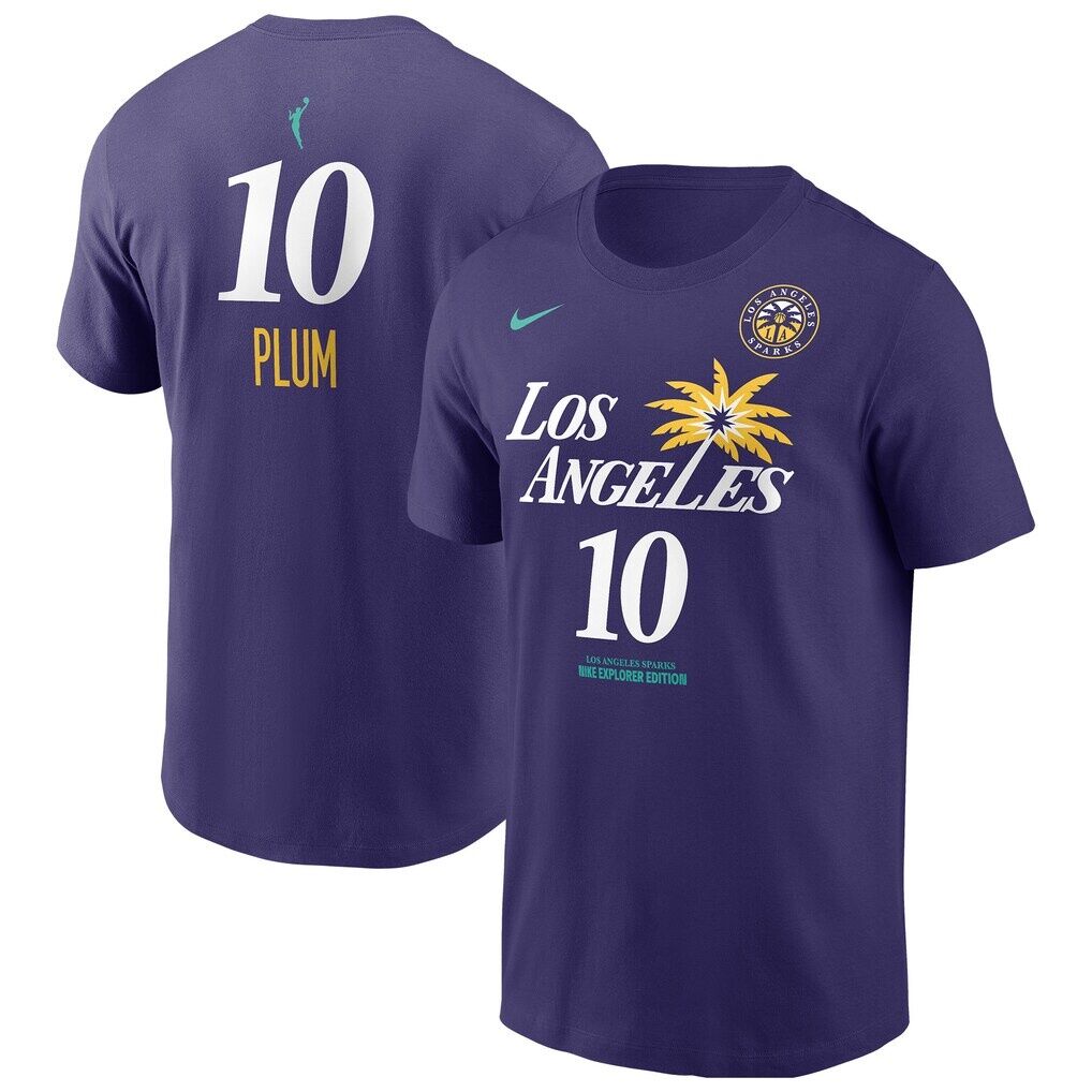Kelsey Plum Los Angeles Sparks Nike Name & Number T-Shirt
