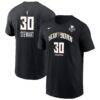 Breanna Stewart New York Liberty Nike Name & Number T-Shirt - Black - Front View