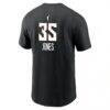 Jonquel Jones New York Liberty Nike Name & Number T-Shirt - Black - Detail View