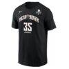 Jonquel Jones New York Liberty Nike Name & Number T-Shirt - Black - Side View