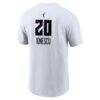 Sabrina Ionescu New York Liberty Nike Name & Number Heroine Edition T-Shirt - White - Detail View