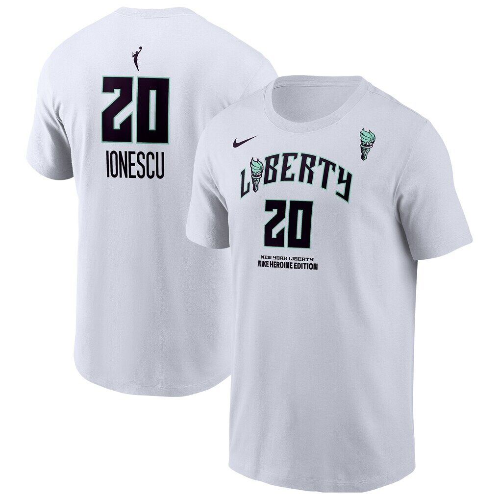 Sabrina Ionescu New York Liberty Nike Name & Number Heroine Edition T-Shirt