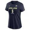Paige Bueckers Dallas Wings Nike Women's Explorer Name & Number T-Shirt - Navy - Side View