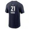 Kayla McBride Minnesota Lynx Nike Rebel Edition Name & Number T-Shirt - Navy - Detail View