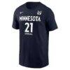 Kayla McBride Minnesota Lynx Nike Rebel Edition Name & Number T-Shirt - Navy - Side View