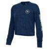 Georgia Tech Yellow Jackets Under Armour Women's Icon Long Sleeve Tri-Blend T-Shirt - Navy - Side View