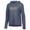 Georgia Tech Yellow Jackets Under Armour Women's Breezy Long Sleeve Hooded Tri-Blend T-Shirt - Navy - Side View