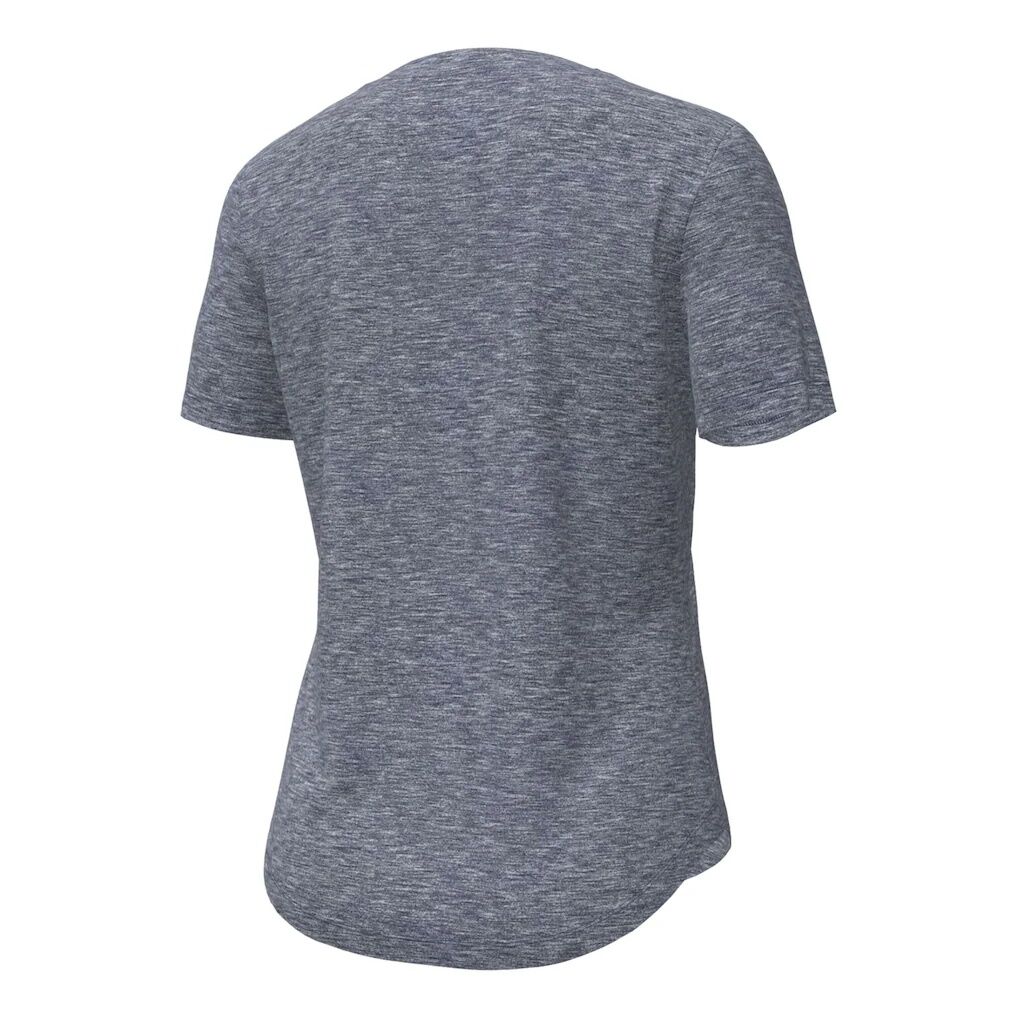 Georgia Tech Yellow Jackets Under Armour Women's Breezy V-Neck T-Shirt - Heather Navy
