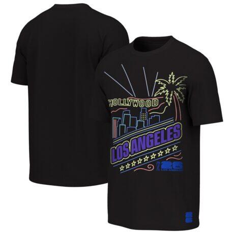 Outerstuff Youth FIFA World Cup 2026 Los Angeles Neon City Night T-Shirt - Black - Front View