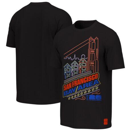 Outerstuff Youth FIFA World Cup 2026 San Francisco Bay Area Neon City Night T-Shirt - Black - Front View