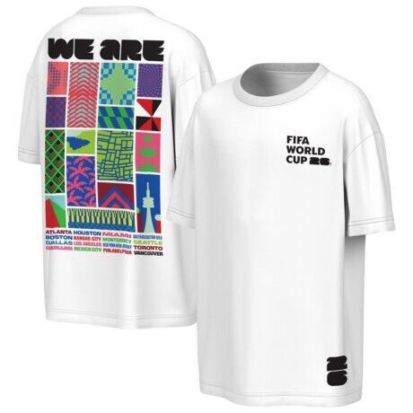 Outerstuff FIFA World Cup 2026 All City Spectacle T-Shirt - White - Front View
