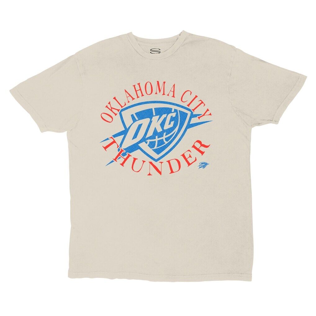 Oklahoma City Thunder Stadium Essentials Unisex Cocoon Vintage T-Shirt - Tan