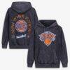 New York Knicks Stadium Essentials Unisex Laylow Vintage Hoodie - Black - Front View