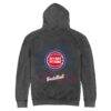 Detroit Pistons Stadium Essentials Unisex Laylow Vintage Hoodie - Black - Detail View