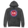Detroit Pistons Stadium Essentials Unisex Laylow Vintage Hoodie - Black - Side View