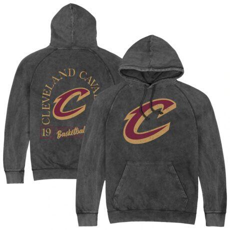 Cleveland Cavaliers Stadium Essentials Unisex Laylow Vintage Hoodie - Black - Front View