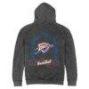 Oklahoma City Thunder Stadium Essentials Unisex Laylow Vintage Hoodie - Black - Detail View