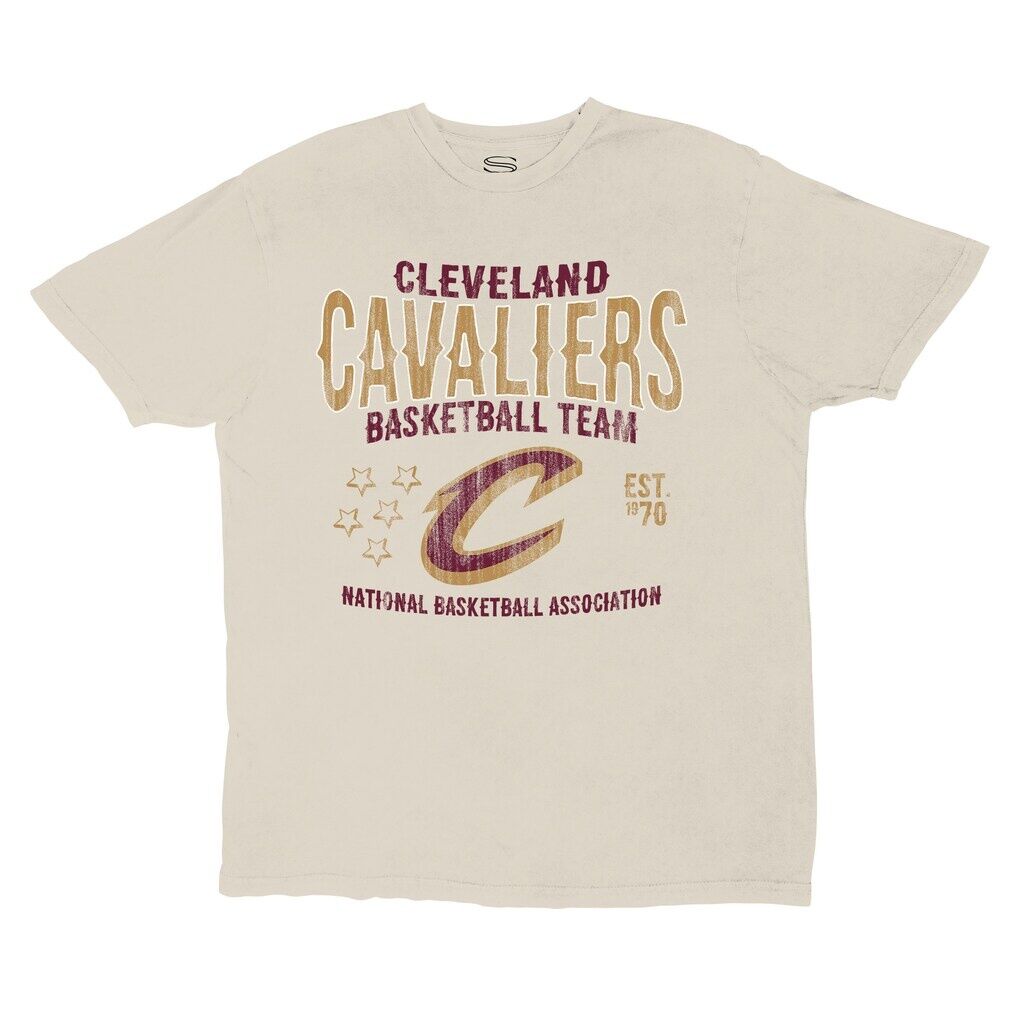 Cleveland Cavaliers Stadium Essentials Unisex Shapeshifter Vintage T-Shirt - Khaki