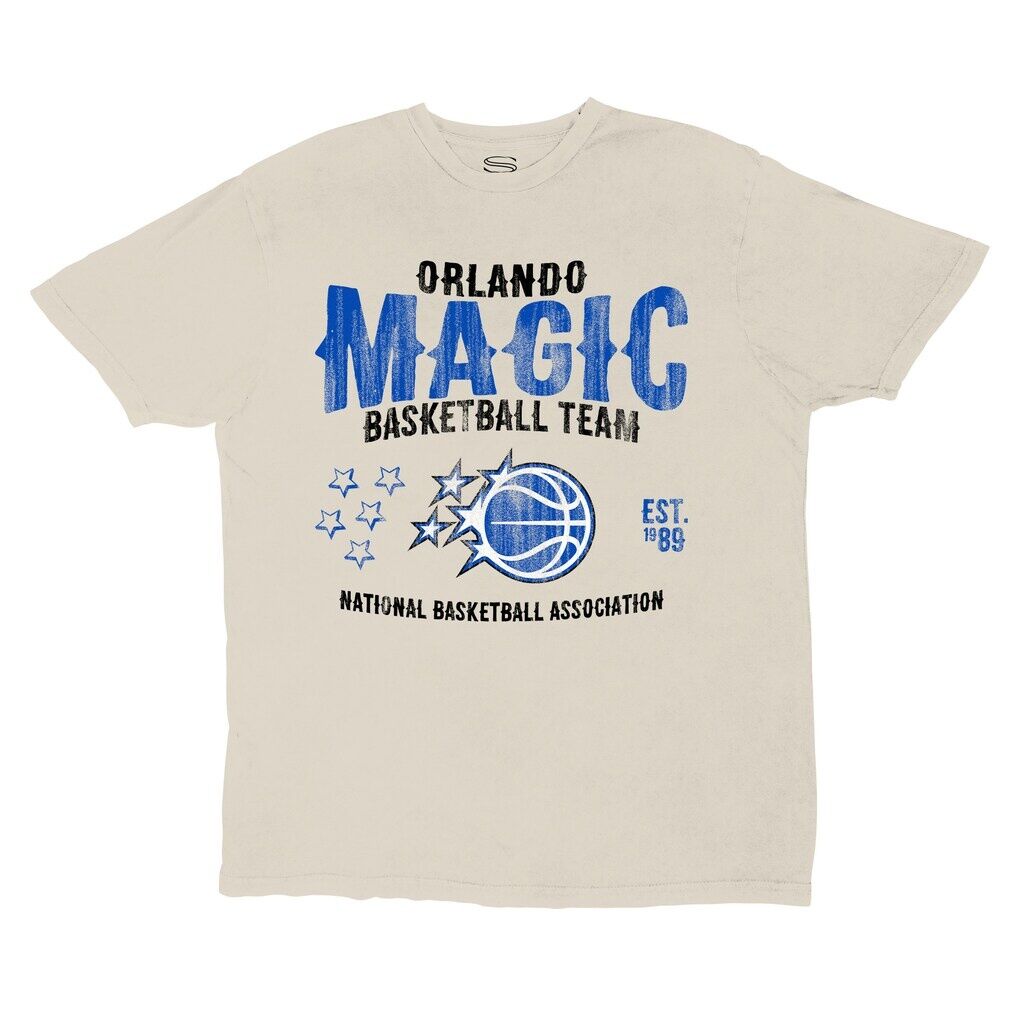 Orlando Magic Stadium Essentials Unisex Shapeshifter Vintage T-Shirt - Khaki
