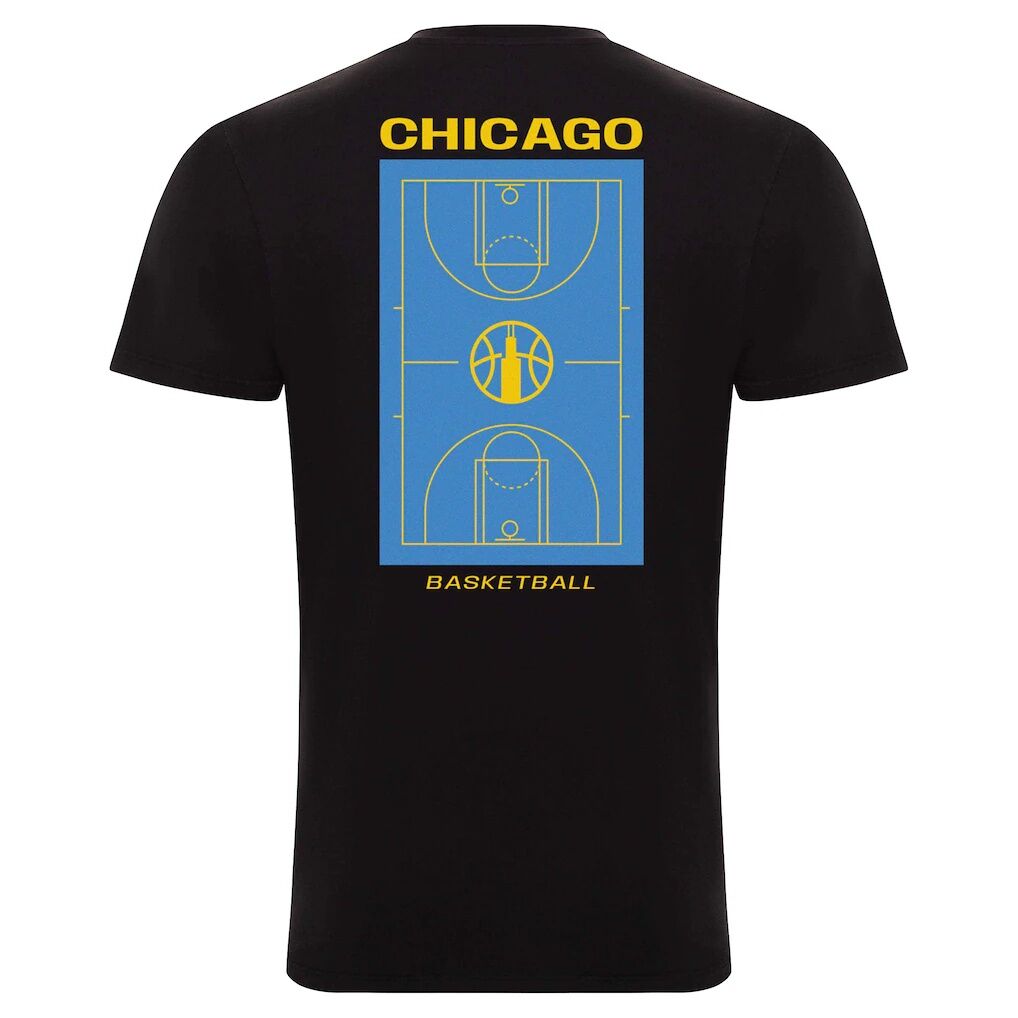 Chicago Sky Sportiqe Unisex Blue Court Bingham T-Shirt