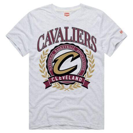 Cleveland Cavaliers Homage Unisex Crest Tri-Blend T-Shirt - - Front View